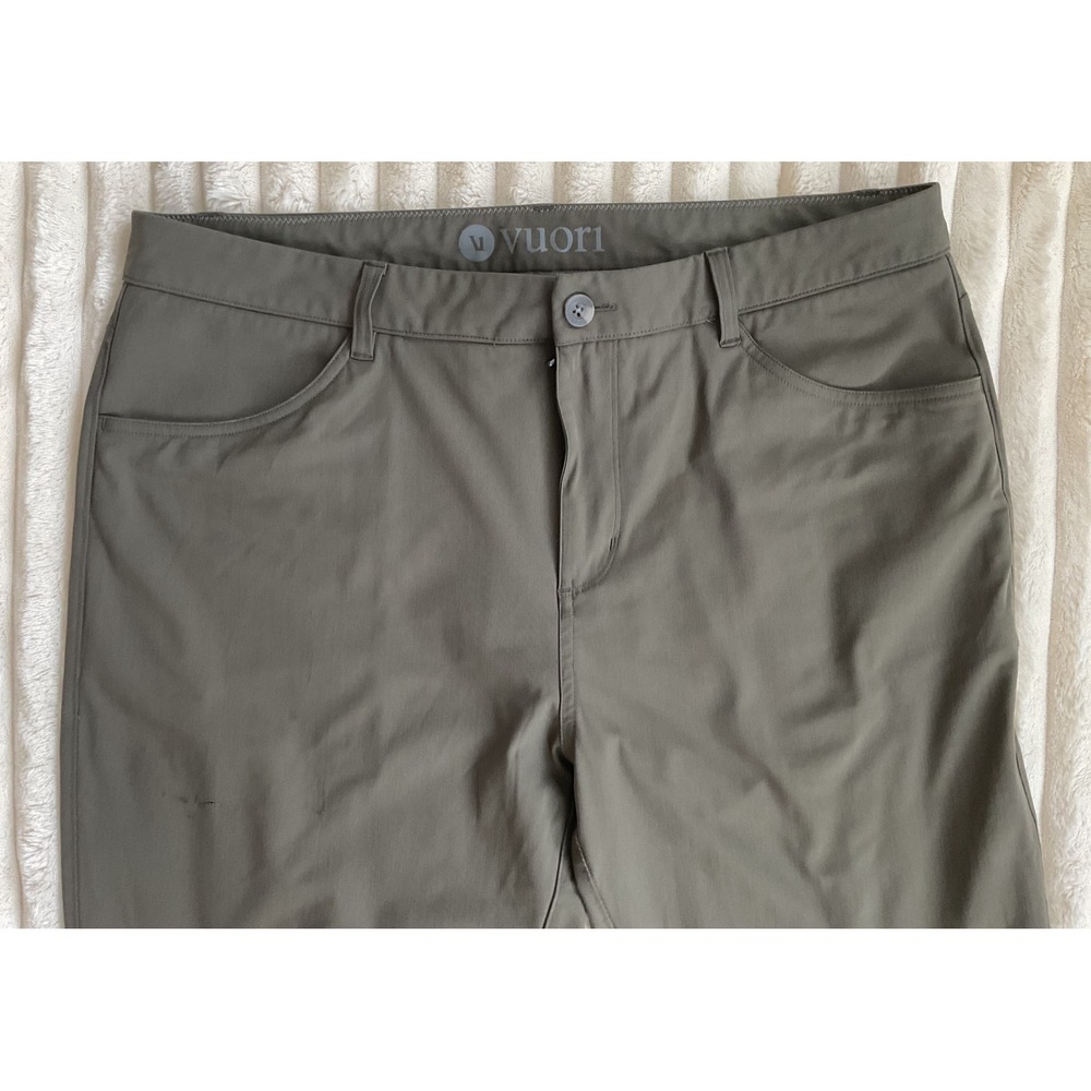 Vuori Mens Meta Pant Charcoal Grey Performance Stretch Chino V430-S Size 36 - Picture 4 of 9